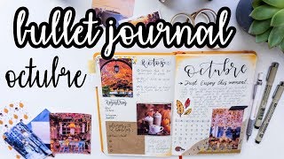 BULLET JOURNAL OCTUBRE 2018 [upl. by Dosia]