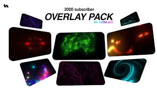 Overlay pack V1  90 OVERLAY  FOR EDITING ✨ [upl. by Nylynnej]