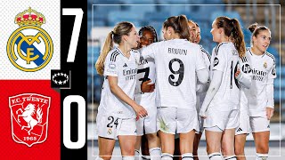 Real Madrid 70 Twente  HIGHLIGHTS  Womens Champions League 202425 [upl. by Derick]