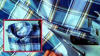 Readymade shirt alteration l very easy l ரெடிமேட் சட்டை சரியான அளவிற்கு மாற்றி தைப்பது எப்படி [upl. by Ameehsat]