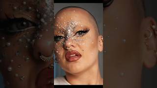 Des strass et paillettes plein la face 💍✨Part1 queen makeup fashion art makeupartist artist [upl. by Donnie]