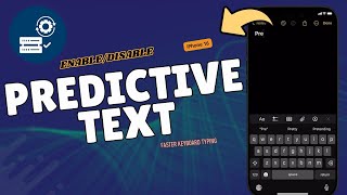 How to EnableDisable Predictive Text on iPhone 16 [upl. by Leffen724]