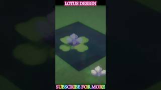 Lotus Design In Minecraft minecraft shorts [upl. by Merl333]