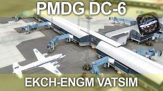 PMDG DC6 Copenhagen to Gardermoen VATSIM Livestream [upl. by Naitsyrk991]