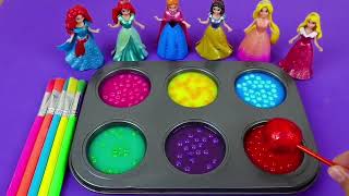 Satisfying Video I How to make Glossy Lolipops in to Heart Pool AND Rainbow Painted Cutting ASMR [upl. by Rajewski]