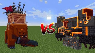 Barbarian vs Netherite Monstrosity  Boss expansion X Mutant More CV  MCBE Mobbattle [upl. by Ellevehs246]