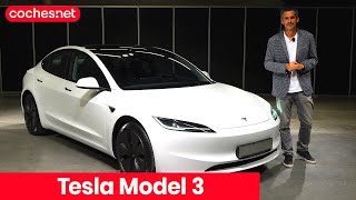 Tesla Model 3 2024  Prueba  Test  Review en español  cochesnet [upl. by Airdnek]