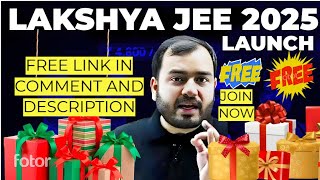 HOW TO GET LAKSHYA JEE 2025 FOR FREE lakshyajee2025 lakshyajee pw [upl. by Cathi665]