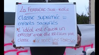 Fermeture de classes dans lEure  un village se mobilise [upl. by Yslehc]