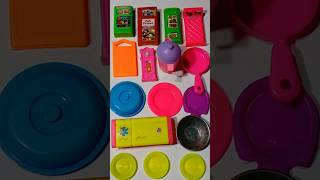 Diy Unboxing  Kitchen🍴set  ☕🫖  Fridge  Pras   Table  27 shorts asmr toys [upl. by Belloir]