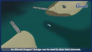 Dredging Inlets and Harbors with an Ellicott Dragon® Dredger [upl. by Yenahc]