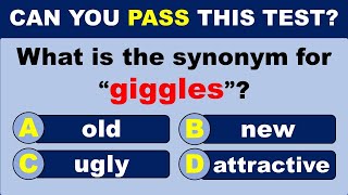 Synonyms Quiz CAN YOU PASS THIS TEST 95 CANNOT SCORE 2025  challenge [upl. by Air464]