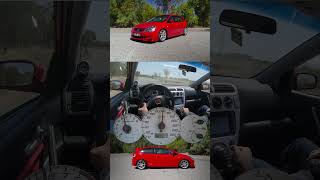 HONDA CIVIC TYPE R EP3  0100kmh  EPİC K24 SWAP VTEC ENGİNE amp EXHAUST SOUND [upl. by Naahs]