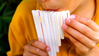 How to make your own pan flute out of straws [upl. by Idelle]