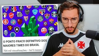 O PONTO FRACO DEFINITIVO DOS MAIORES TIMES DO BRASIL [upl. by Eiznil]