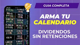 ¿Cómo hacer el calendario de DIVIDENDOS para GANAR MÁS dólares [upl. by Llenad]