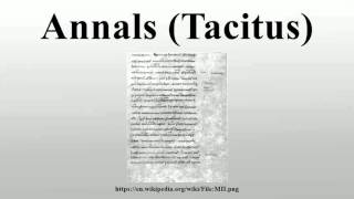 Annals Tacitus [upl. by Sheff206]