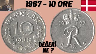 1967 DANİMARKA 10 ORE MADENİ PARA  PARA KOLEKSİYONU [upl. by Einnim724]