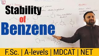 Stability of benzene  Resonance energy  FScII  CH9  Muhammad Waqas [upl. by Wait809]