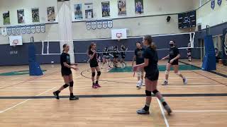 604 15U Girls vs Seaside 20220122 Day 1 Match 1 3rd Set [upl. by Iaras]