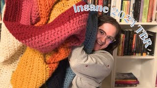 Insane 2024 TBR and the 2023 book blanket [upl. by Sueddaht]