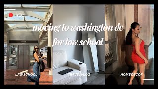 moving vlog moving to DC law school orientation prep  home decor shopping [upl. by Niamrej]