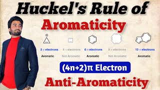 Huckel Rule of Aromaticity  Huckel rule for aromatic compounds  AntiAromaticity aromaticity [upl. by Hooker638]