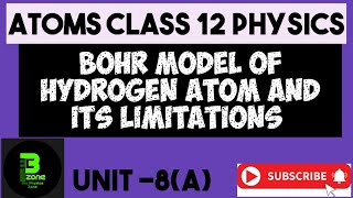 Bohr model of hydrogen atom and its limitations  Physics class 12 [upl. by Durrej758]