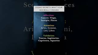 Zodiac Secrets What Your Sign Really Craves [upl. by Eyot]