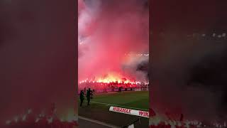 PYROShow Cannstatter Kurve VfB Stuttgart  FC Augsburg 20Dezember 2023 MHP Arena Stuttgart [upl. by Leahicm336]