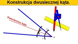 Jak narysować dwusieczną kąta  Konstrukcja  Matfiz24pl [upl. by Ash553]