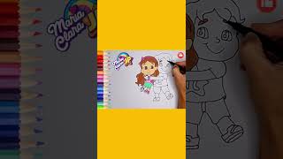 Vem Aprender a Desenhar e Colorir a Maria Clara e o JP Brincando  Desenhar e Colorir [upl. by Unhsiv948]