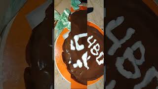 Homemade Birthday Cake by Flame on Hai happycooking chocolatecake birthdaycake [upl. by Nnaeiluj]