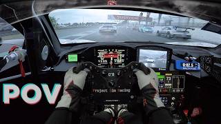 McLaren 720S Full Send in the Rain at Silverstone  ACC  Fanatec DD [upl. by Ennagroeg]