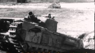 Churchill AVRE firing 290mm Spigot Mortar [upl. by Notnilk]