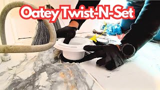 Help  Cast Iron Drain Missing Toilet Flange Oatey TwistNSet [upl. by Pyotr]