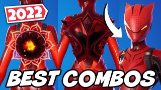 BEST COMBOS FOR THE LYNX SKIN RED STYLE2022 UPDATED  Fortnite [upl. by Glenna]