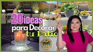 20 iDEAS para DECORAR tu PATIO o TERRAZA  Decora tu Patio o Terraza  Patio Decor ideas [upl. by Yrrol]