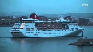 Cruiseship EMPRESS leaving Palma de Mallorca 191012 [upl. by Hiamerej752]