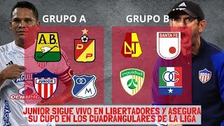 JUNIOR CLASIFICA A LOS CUADRANGULARES DE LA LIGA BETPLAY SIN PERDER DE VISTA LA LIBERTADORES [upl. by Miuqaoj378]