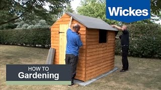 How to Felt a Shed Roof with Wickes [upl. by Negeam]