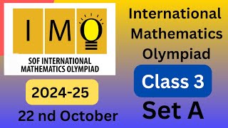 FavFive  SOF International Mathematics Olympiad Class 3 20242025 Set A  imo sof  maths [upl. by Aivatnahs]