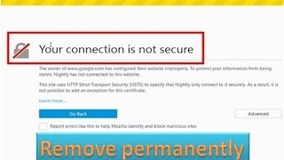 fix your connection is not secure  remove your connection is not secure  100working trick [upl. by Anier]