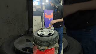 185 70 R 14 🥰😎tyre fittingtyre worknew tyreCar tyreservicenewYouTube [upl. by Crellen]