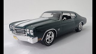 GREENLIGHT HOLLYWOOD JOHN WICK 1970 CHEVROLET CHEVELLE SS 396 REVIEW 143 SCALE MODEL TOY CAR [upl. by Fortunia]