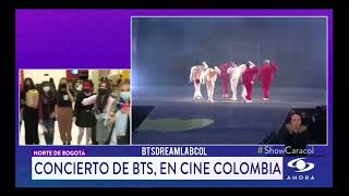 Concierto De BTS En Cine Colombia  Noticias Caracol Clip  12 de marzo del 2022 [upl. by Stevenson237]