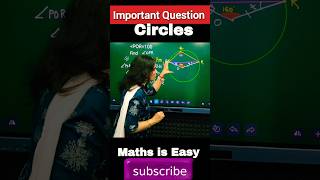 Circles Class 9  Important Question Circles NCERT Class 9 ytshorts shorts trend cbse circle [upl. by At]