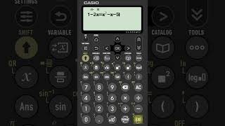 Solving A Quadratic And A Linear Simultaneous Equation On A Casio Classwiz fx991CW Calculator [upl. by Waldos]