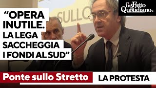 Ponte sullo Stretto il fronte della protesta “Opera inutile e dannosa Saccheggiano fondi al Sud” [upl. by Panayiotis333]