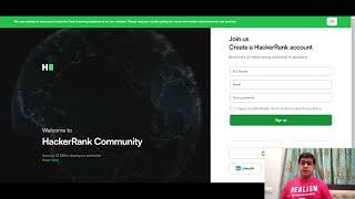 HackerRank tutorial by Harsh PrakashCP Lead RCC TECHZ [upl. by Yldarb]